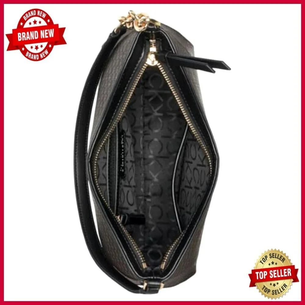 Vegan Leather Hobo Bag with Chain Strap, Interior Pockets, Travel Ready